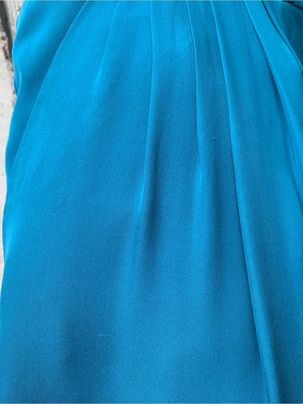 Anthropologie Elevenses Wide Leg Palazzo 100% Silk Pants Teal Blue Size 12